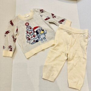 Bluey Christmas Sweater and Pants Set
